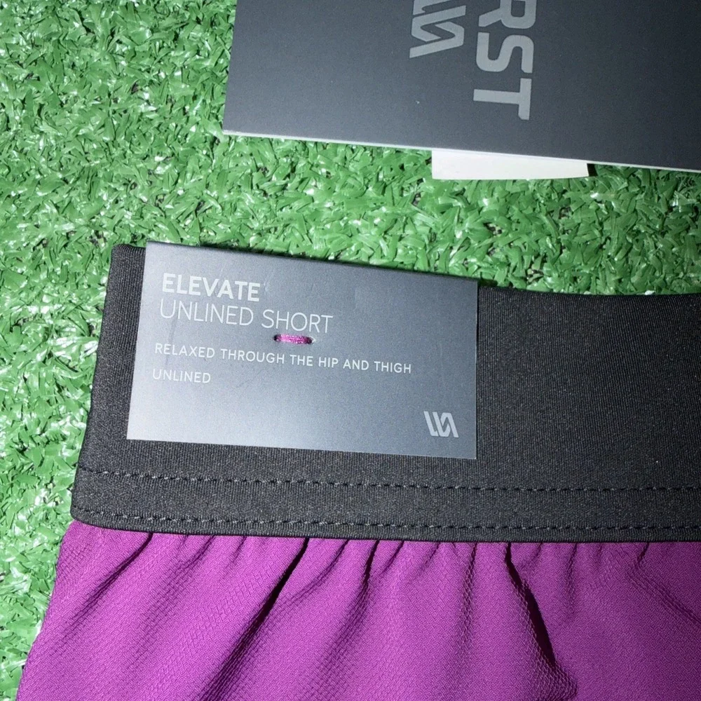 VRST Men's 7" Elevate Unlined Shorts Lrg Purple New Gym Drawstring - Picture 5 of 8